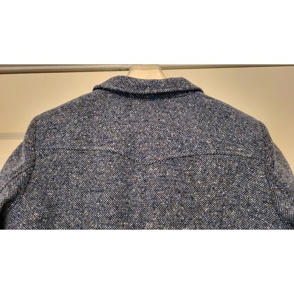 Vintage Liz Claiborne Blue Tweed Fitted Jacket Blazer Size M - Picture 11 of 16